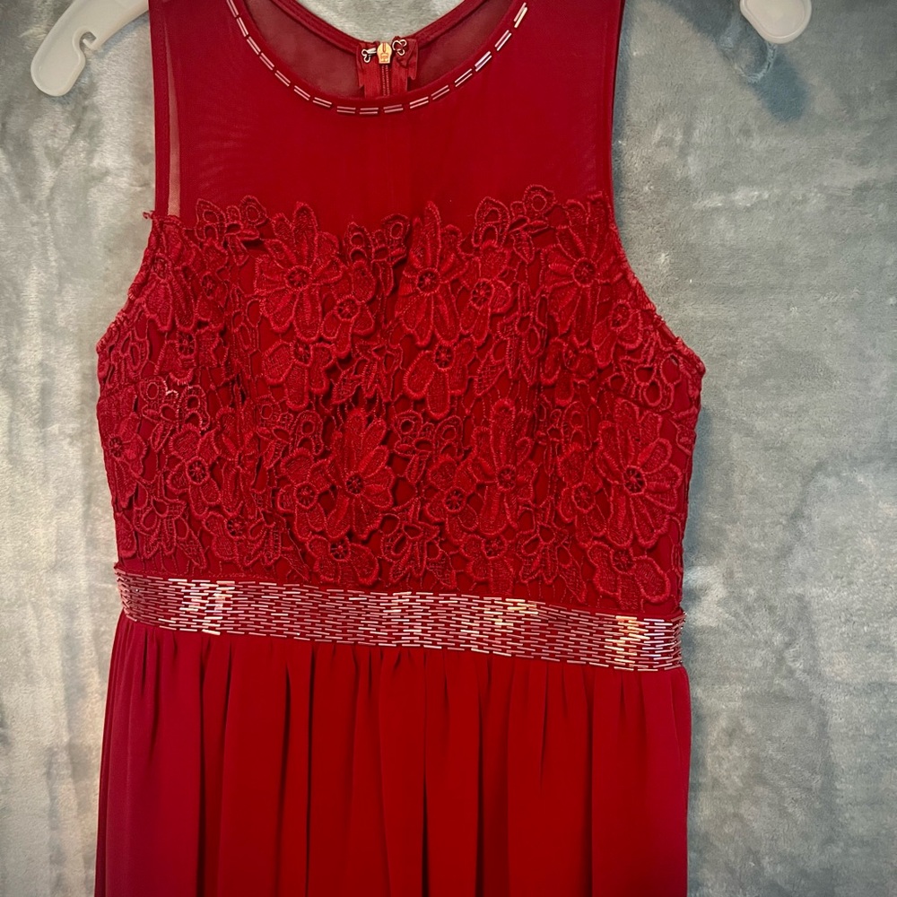 Scarlet Floor Length Prom Dress